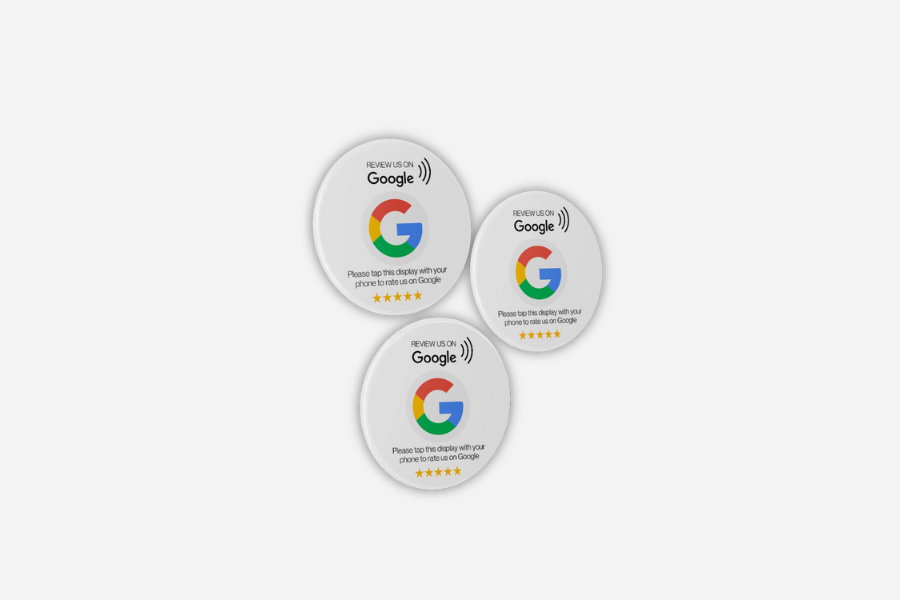 Αυτοκόλλητα Google Review (3 τεμάχια)