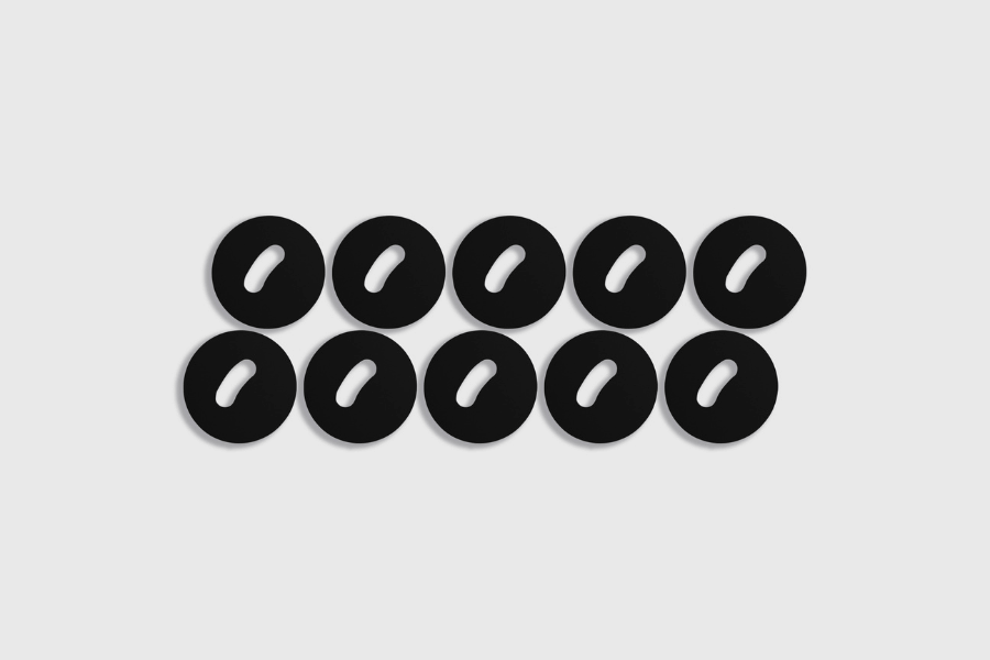 Πλαστική ετικέτα NFC NTAG213 Μαύρη (10 τεμάχια)
