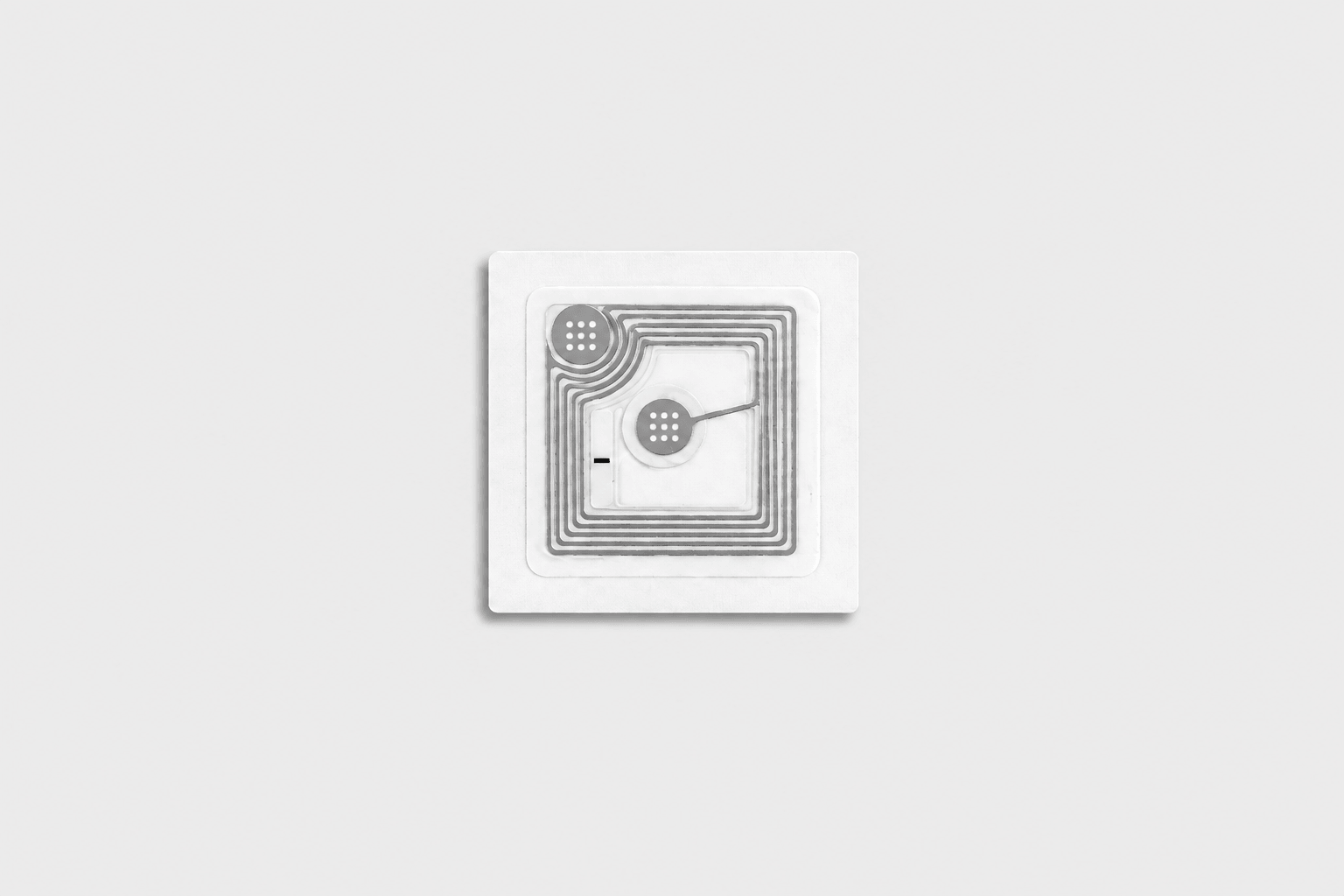 Αυτοκόλλητο NFC τετράγωνο NTAG213 διαφανές 18x18mm (10 τεμάχια)